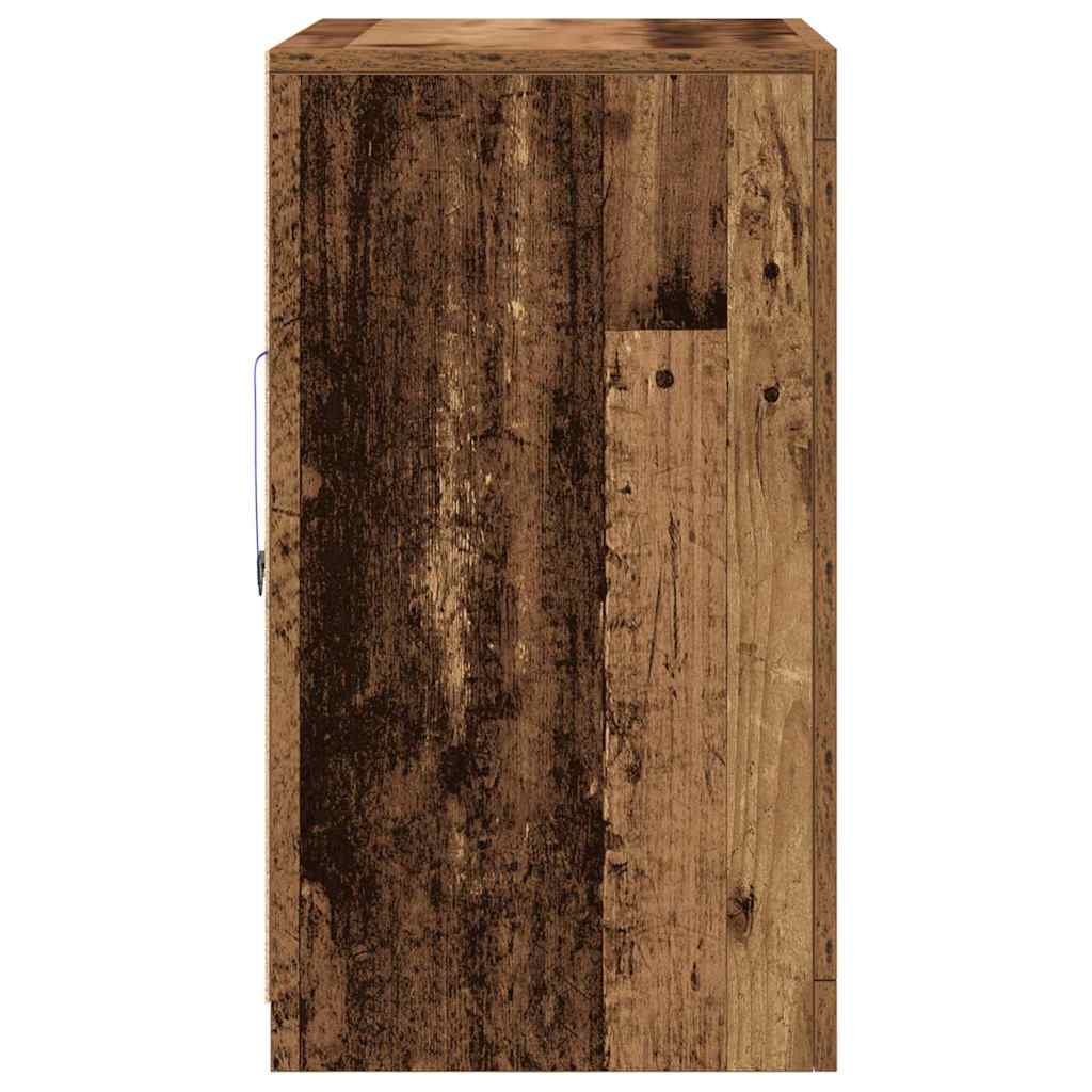 Beistellschrank 2 pcs Altholz 41 x 37 x 67 cm Holzwerkstoff