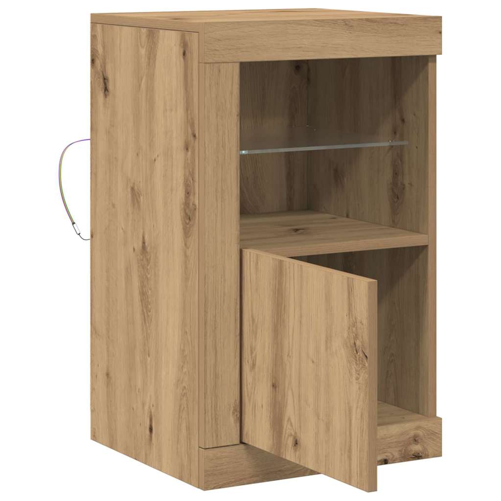Beistellschrank Eiche handwerklich 41 x 37 x 67 cm