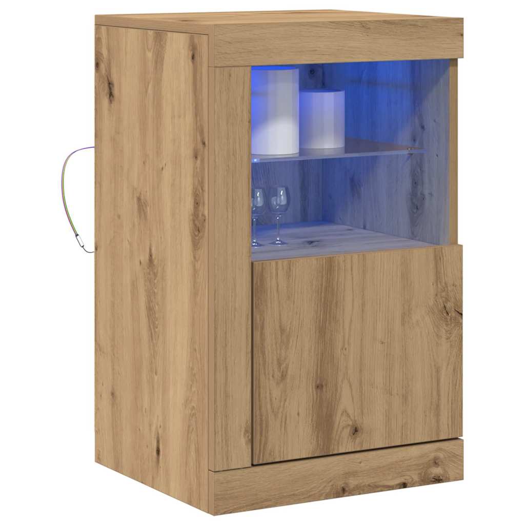 Beistellschrank Eiche handwerklich 41 x 37 x 67 cm