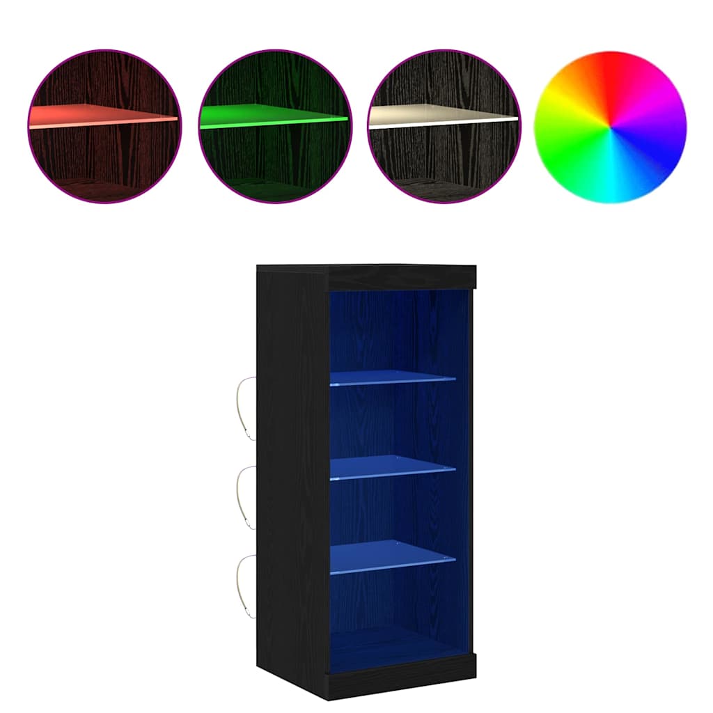 Sideboard Schwarze Eiche 41 x 37 x 100 cm Holzwerkstoff