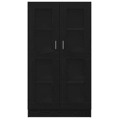 Bücherregal Schwarz Eichen-Optik 82,5 x 30,5 x 150 cm