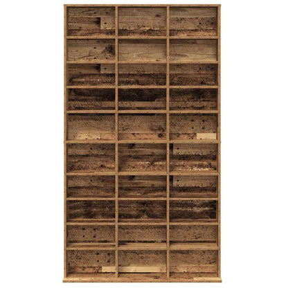 CD-Schrank mit Regal Altholz 101 x 23 x 177,5 cm Holzwerkstoff