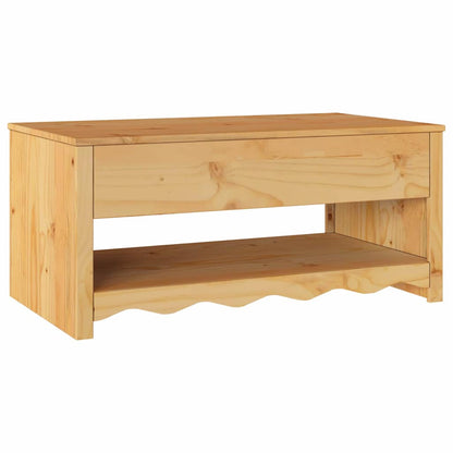 Couchtisch Drammen Eiche 99 x 55 x 45 cm Massivholz Kiefer