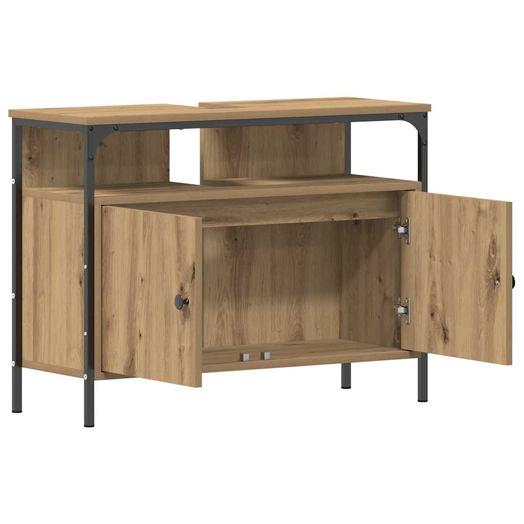 Badezimmerspiegelschrank Eiche handwerklich 60 x 16 x 60 cm