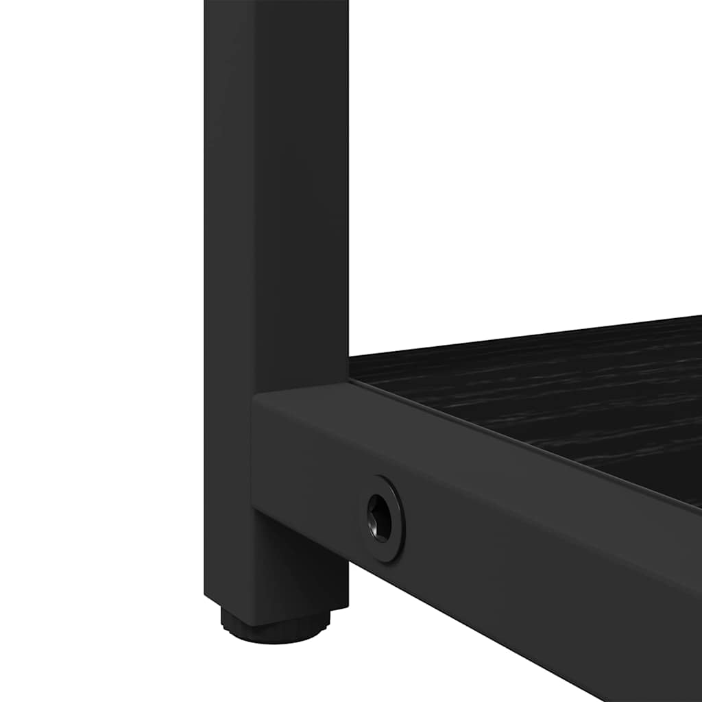 Badezimmerspiegelschrank mit Tür Schwarze Eiche 60 x 16 x 60 cm