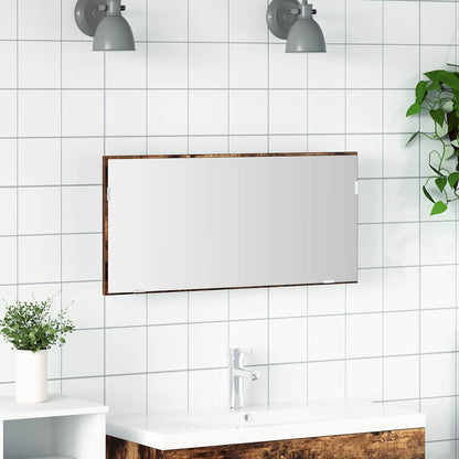 Badezimmer Spiegel Braun 80 x 8,5 x 37 cm Holzwerkstoff