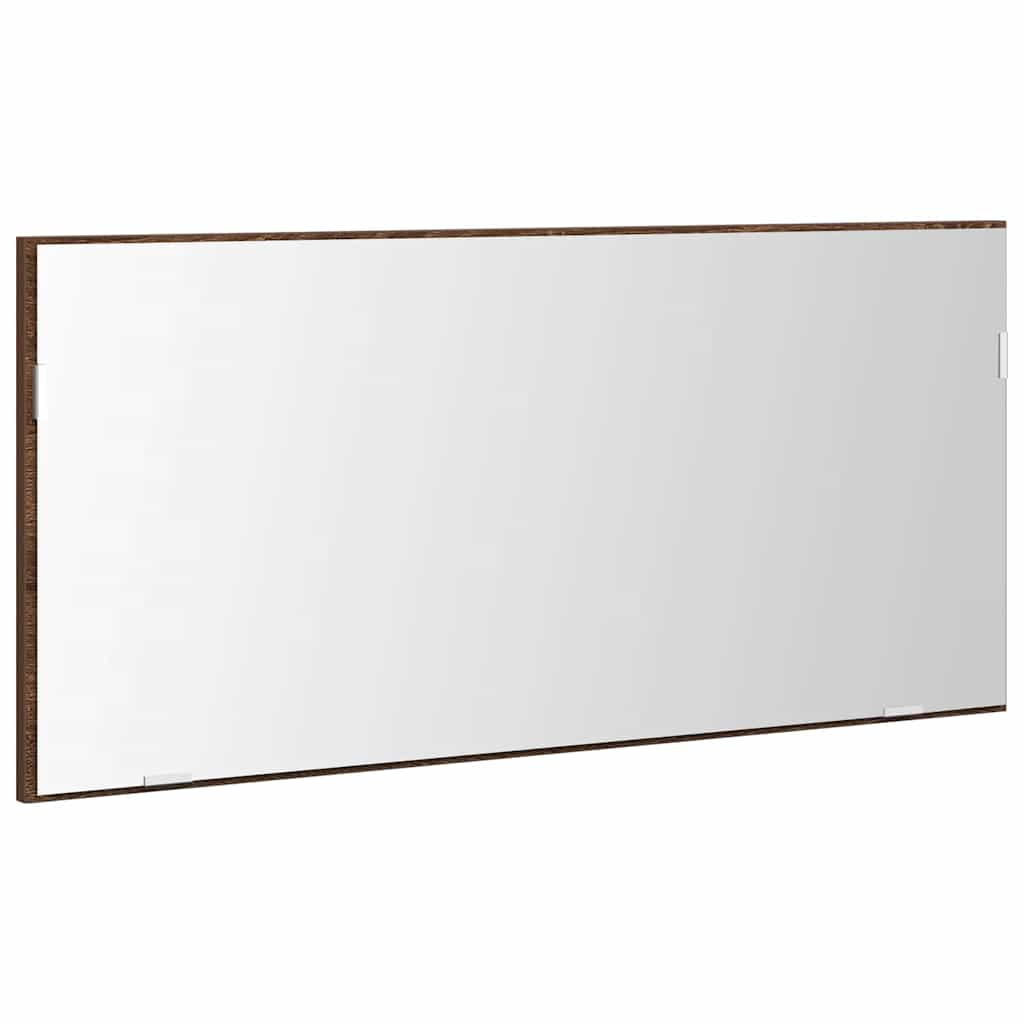Badezimmer Spiegel Braune Eiche 80 x 8,5 x 37 cm Holzwerkstoff