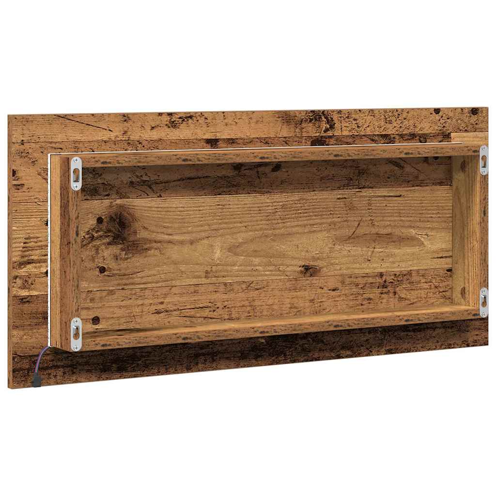 Badezimmer Spiegel Altholz 80 x 8,5 x 37 cm Holzwerkstoff