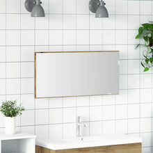 Badezimmer Spiegel Eiche handwerklich 80 x 8,5 x 37 cm