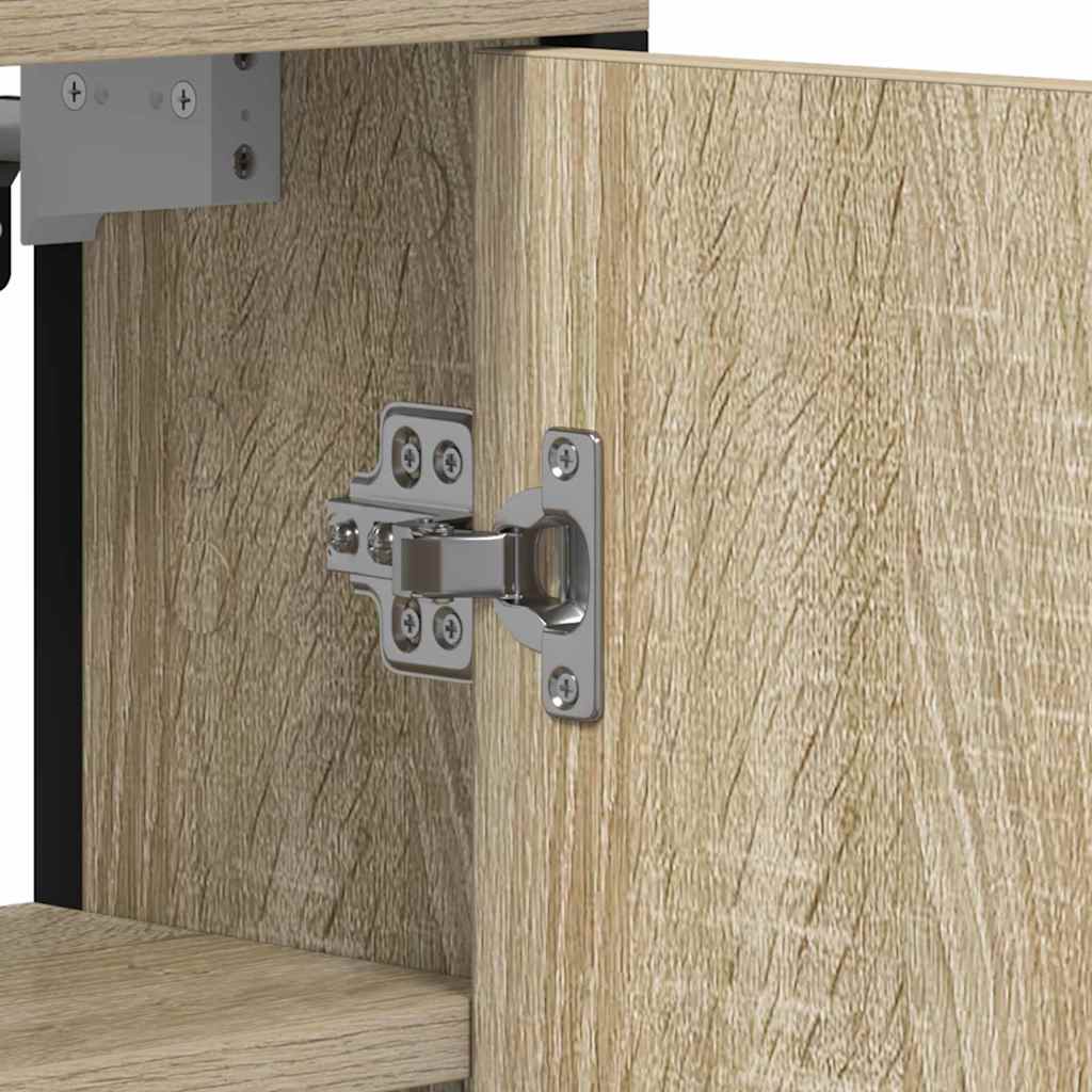 Badezimmer Spiegel mit Tür Beige 60 x 16 x 60 cm Holzwerkstoff