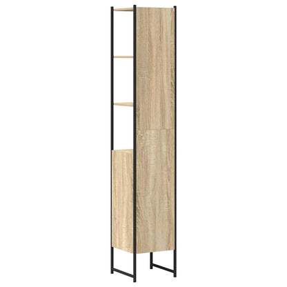 Badezimmer Schrank Beige 33 x 33 x 185.5 cm Holzwerkstoff