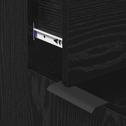 Sideboard 3 pcs Schwarz Eichen-Optik 60 x 30 x 70 cm