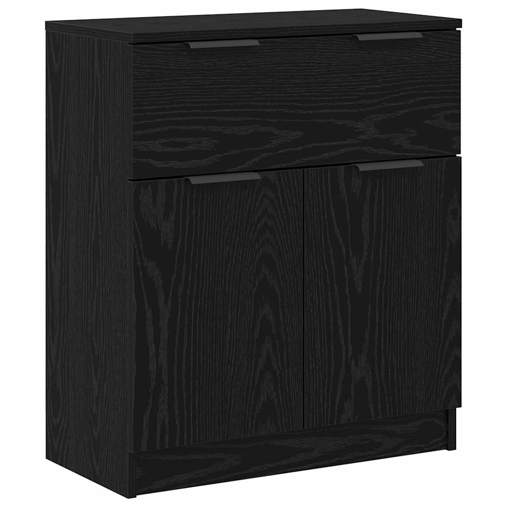 Sideboard 3 pcs Schwarz Eichen-Optik 60 x 30 x 70 cm