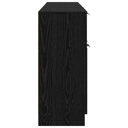 Sideboard 3 pcs Schwarz Eichen-Optik 60 x 30 x 70 cm