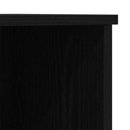 Highboard Schwarz Eichen-Optik 132 x 35,5 x 103,5 cm