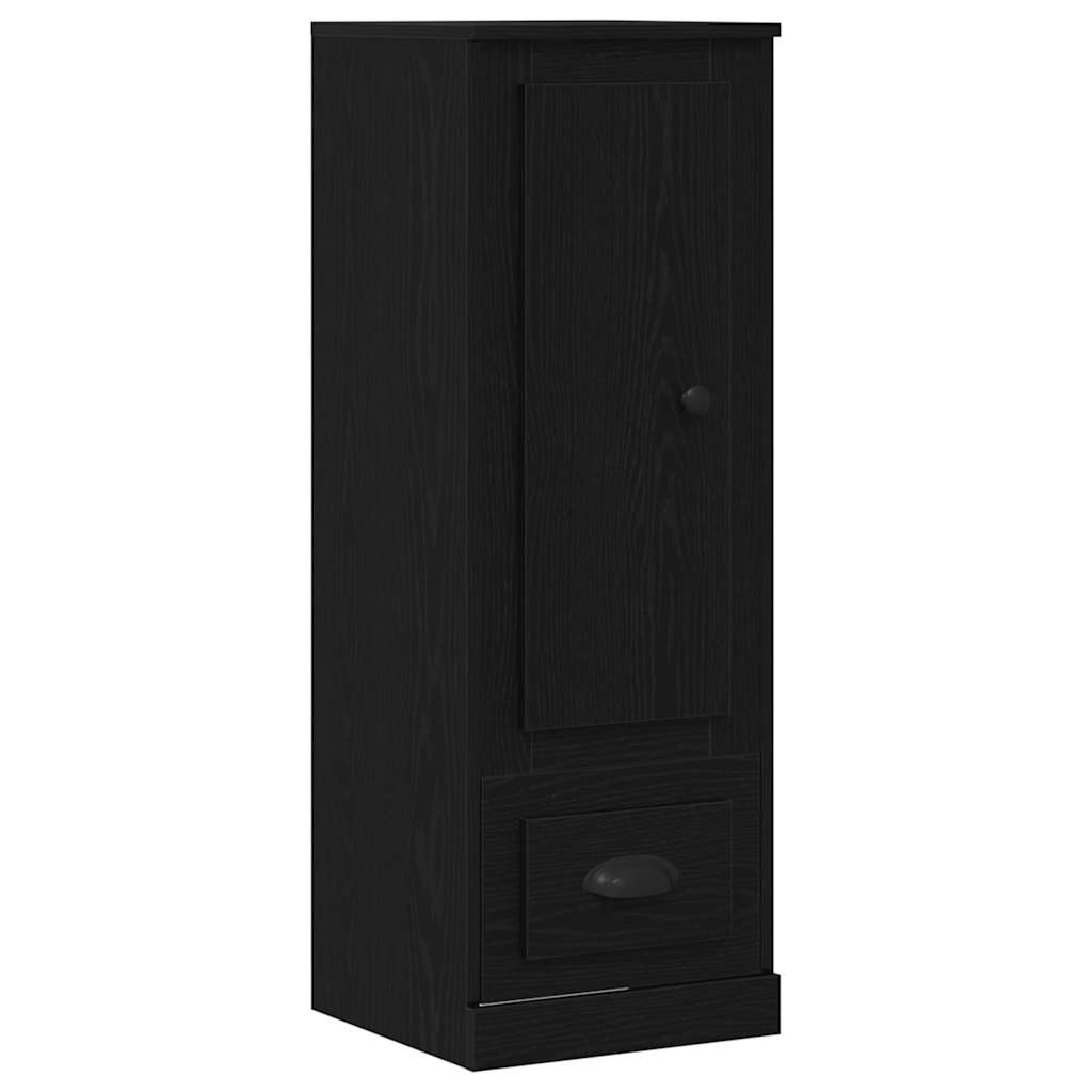 Highboard Schwarz Eichen-Optik 132 x 35,5 x 103,5 cm