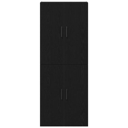 Wandschrank 2 pcs Schwarz Eichen-Optik 69.5 x 34 x 90 cm