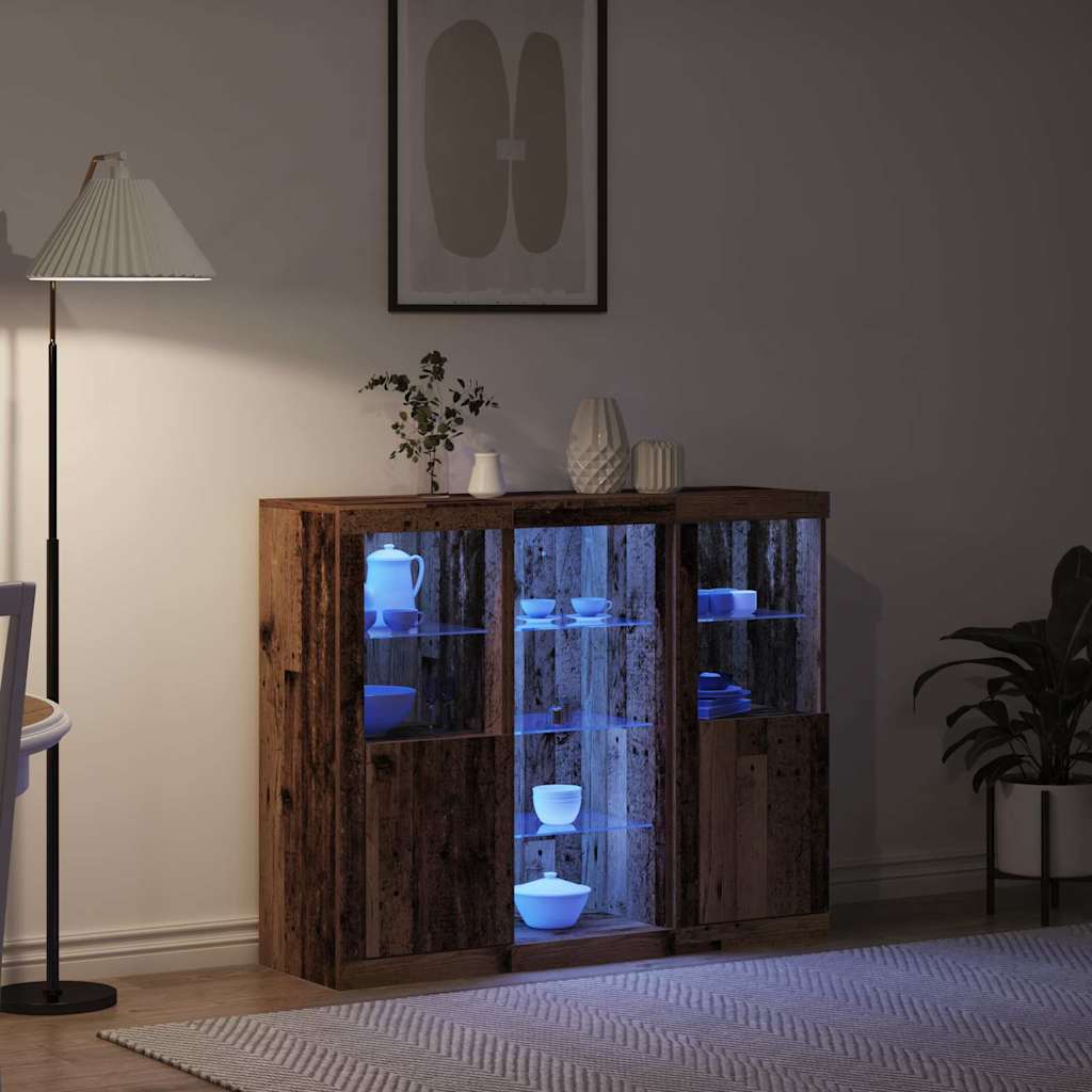 Sideboard Altholz 123 x 37 x 100 cm Holzwerkstoff