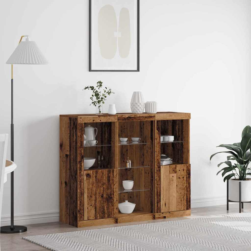 Sideboard Altholz 123 x 37 x 100 cm Holzwerkstoff