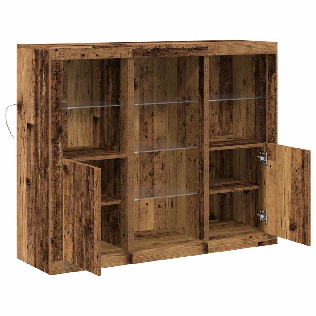Sideboard Altholz 123 x 37 x 100 cm Holzwerkstoff