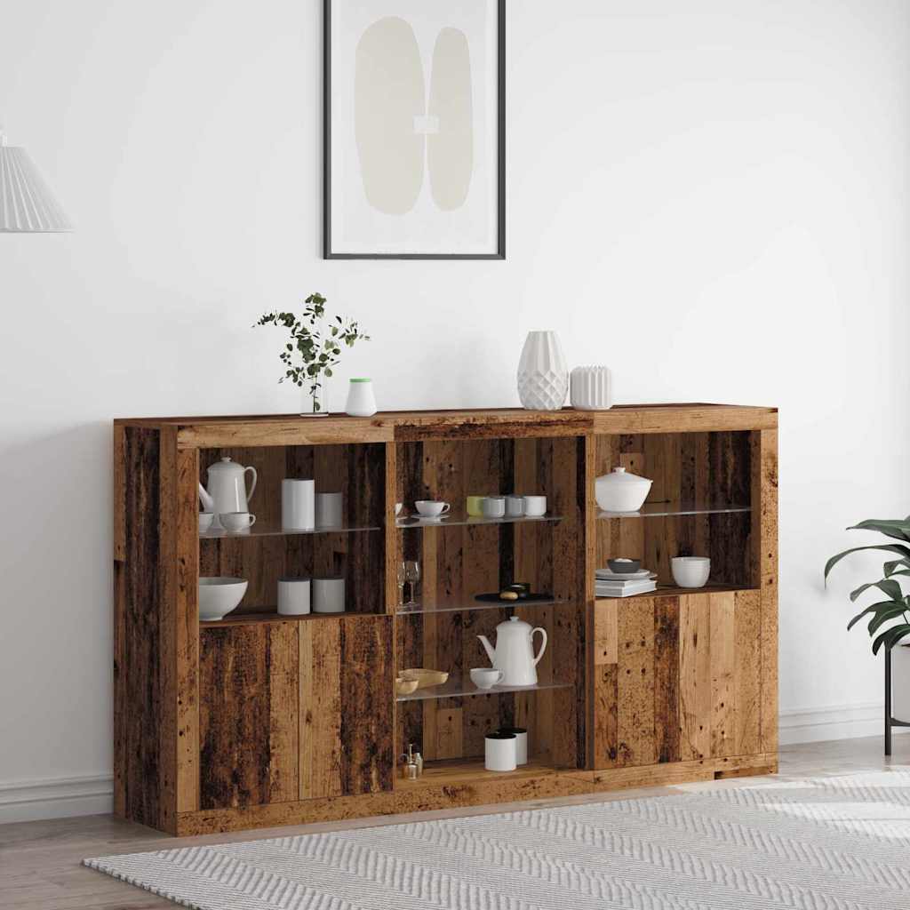 Sideboard Altholz 181,5 x 37 x 100 cm Holzwerkstoff