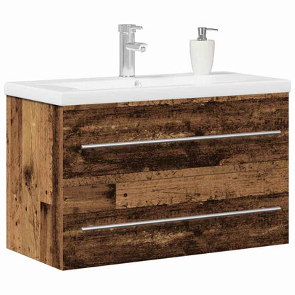 Badezimmer Waschbecken Schrank Altholz 80 x 38.5 x 48 cm