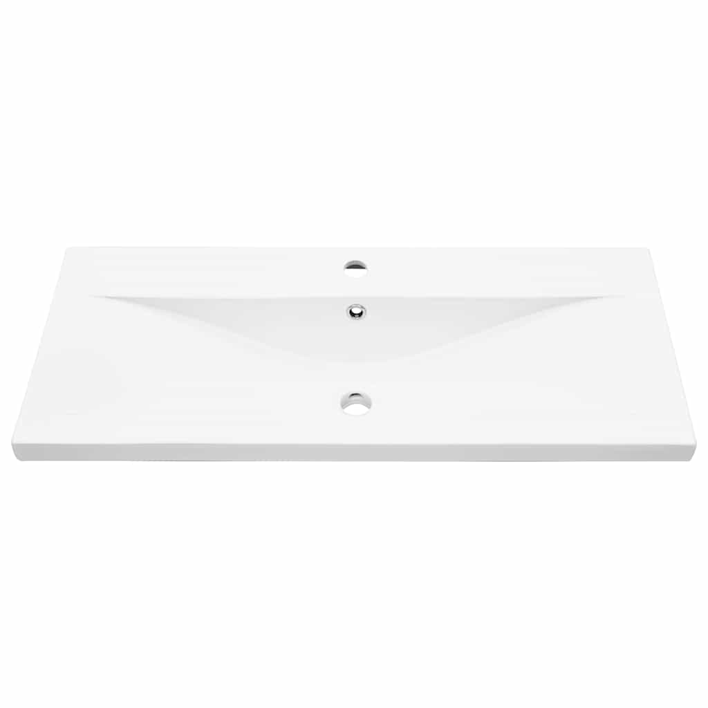 Waschbeckenunterschrank Schwarz Eichen-Optik 90 x 39 x 62 cm