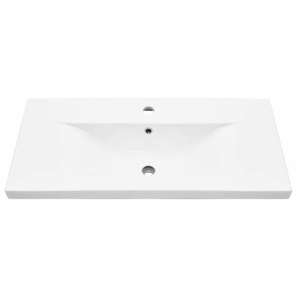 Waschbeckenunterschrank Schwarz Eichen-Optik 80 x 39 x 62 cm