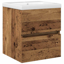 Waschbeckenunterschrank Schwarz Eichen-Optik 41 x 39 x 62 cm