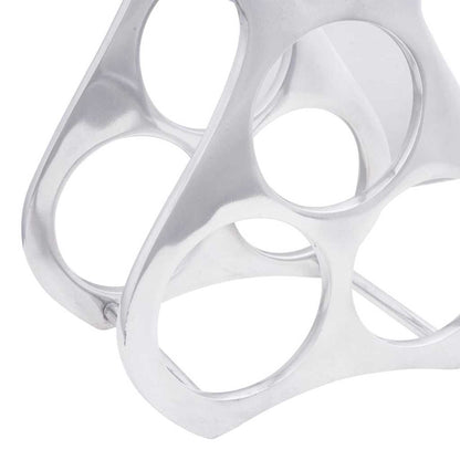 Weinregal Silber 23 x 14 x 28 cm Aluminium