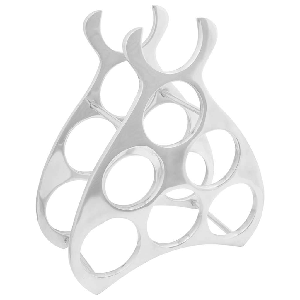 Weinregal Silber 38 x 33 x 13 cm Aluminium