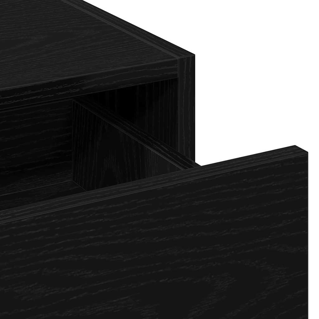 Schminktisch mit Spiegel Schwarz 100 x 40 x 70 cm Holzwerkstoff