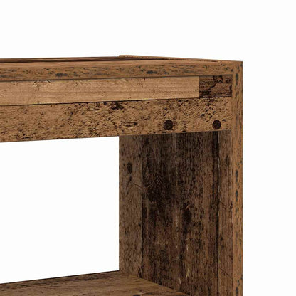 Bücherregal mit Regal Altholz 80 x 30 x 198 cm Holzwerkstoff