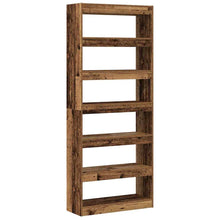 Bücherregal mit Regal Altholz 80 x 30 x 198 cm Holzwerkstoff