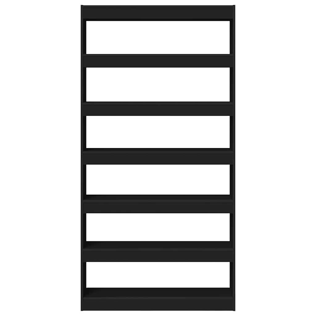 Bücherregal Schwarz Holzwerkstoff