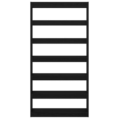 Bücherregal Schwarz Holzwerkstoff Schwarz Eichen-Optik