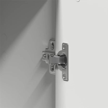 Kleiderschrank mit Regal Weiß 55 x 25 x 189 cm Holzwerkstoff