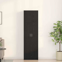 Kleiderschrank mit Regal Schwarz Eichen-Optik 55 x 25 x 189 cm