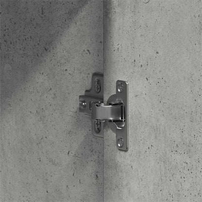 Kleiderschrank mit Tür Betongrau 55 x 25 x 189 cm Holzwerkstoff