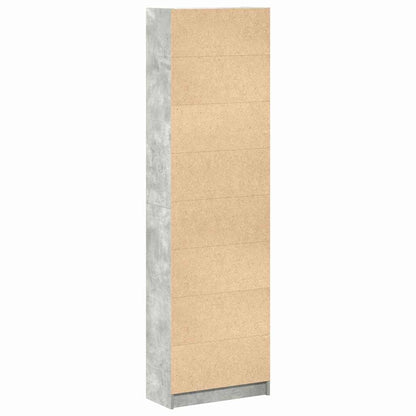 Kleiderschrank mit Tür Betongrau 55 x 25 x 189 cm Holzwerkstoff