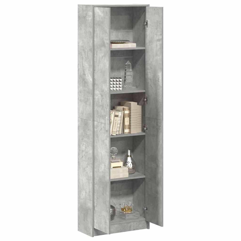 Kleiderschrank mit Tür Betongrau 55 x 25 x 189 cm Holzwerkstoff