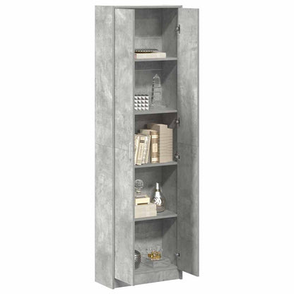Kleiderschrank mit Tür Betongrau 55 x 25 x 189 cm Holzwerkstoff