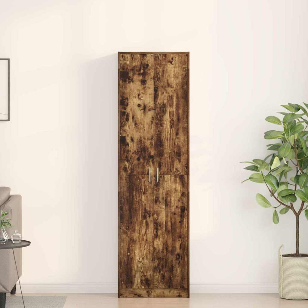 Kleiderschrank Räuchereiche 55 x 25 x 189 cm Holzwerkstoff