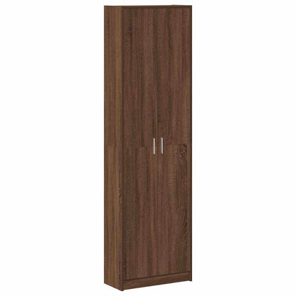 Kleiderschrank mit Regal Braun Eichen-Optik 55 x 25 x 189 cm