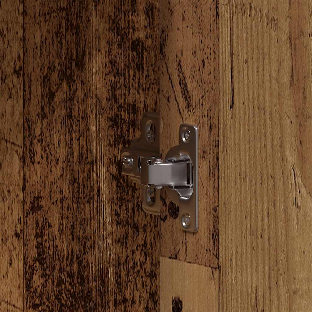 Kleiderschrank mit Regal Altholz 55 x 25 x 189 cm Holzwerkstoff