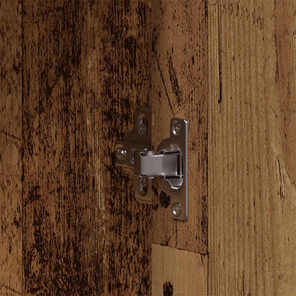 Kleiderschrank mit Regal Altholz 55 x 25 x 189 cm Holzwerkstoff