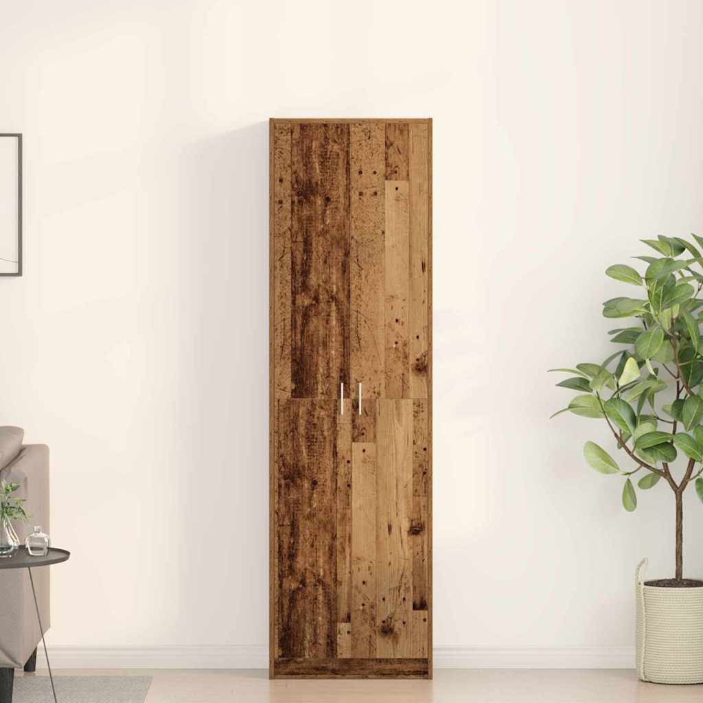 Kleiderschrank mit Regal Altholz 55 x 25 x 189 cm Holzwerkstoff