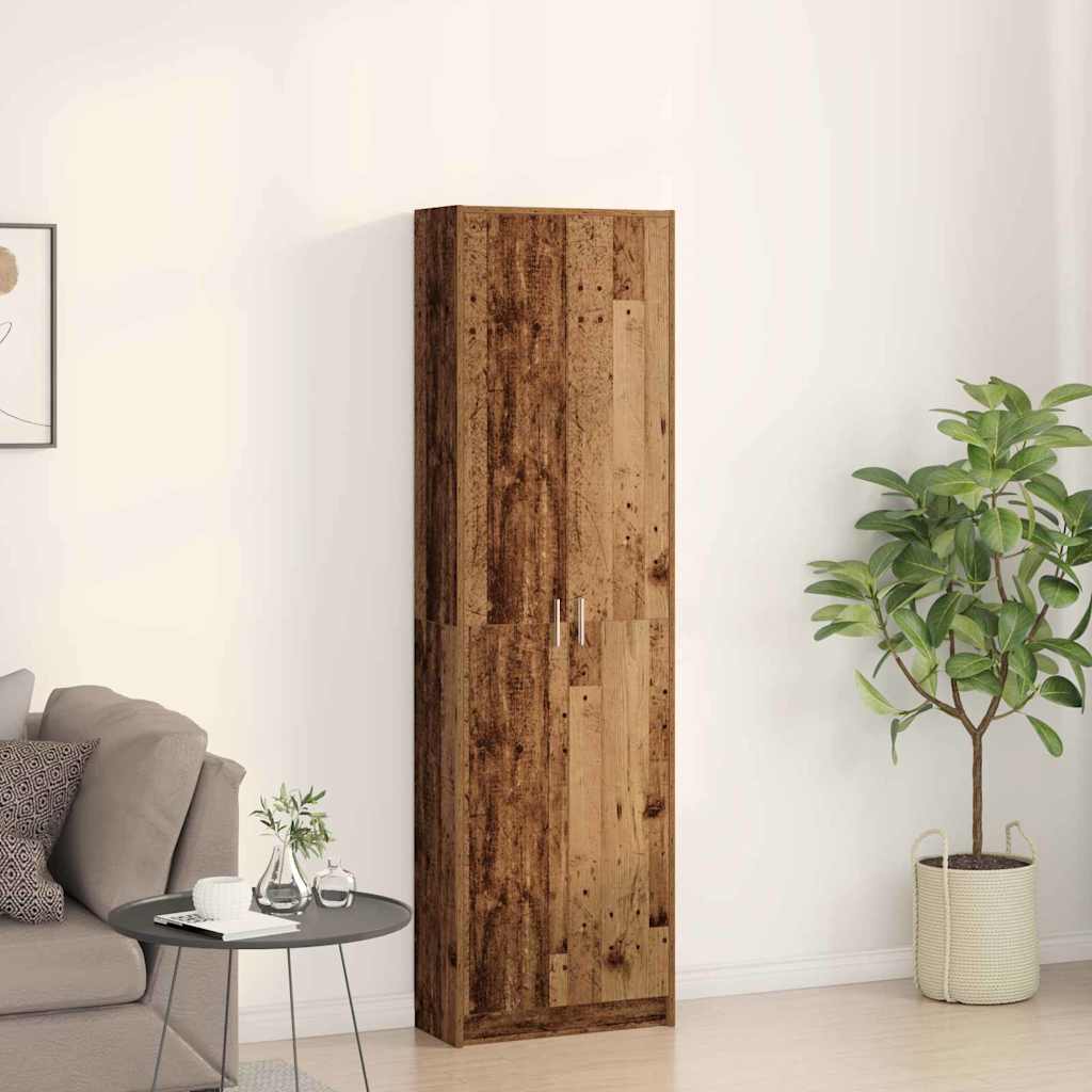 Kleiderschrank mit Regal Altholz 55 x 25 x 189 cm Holzwerkstoff