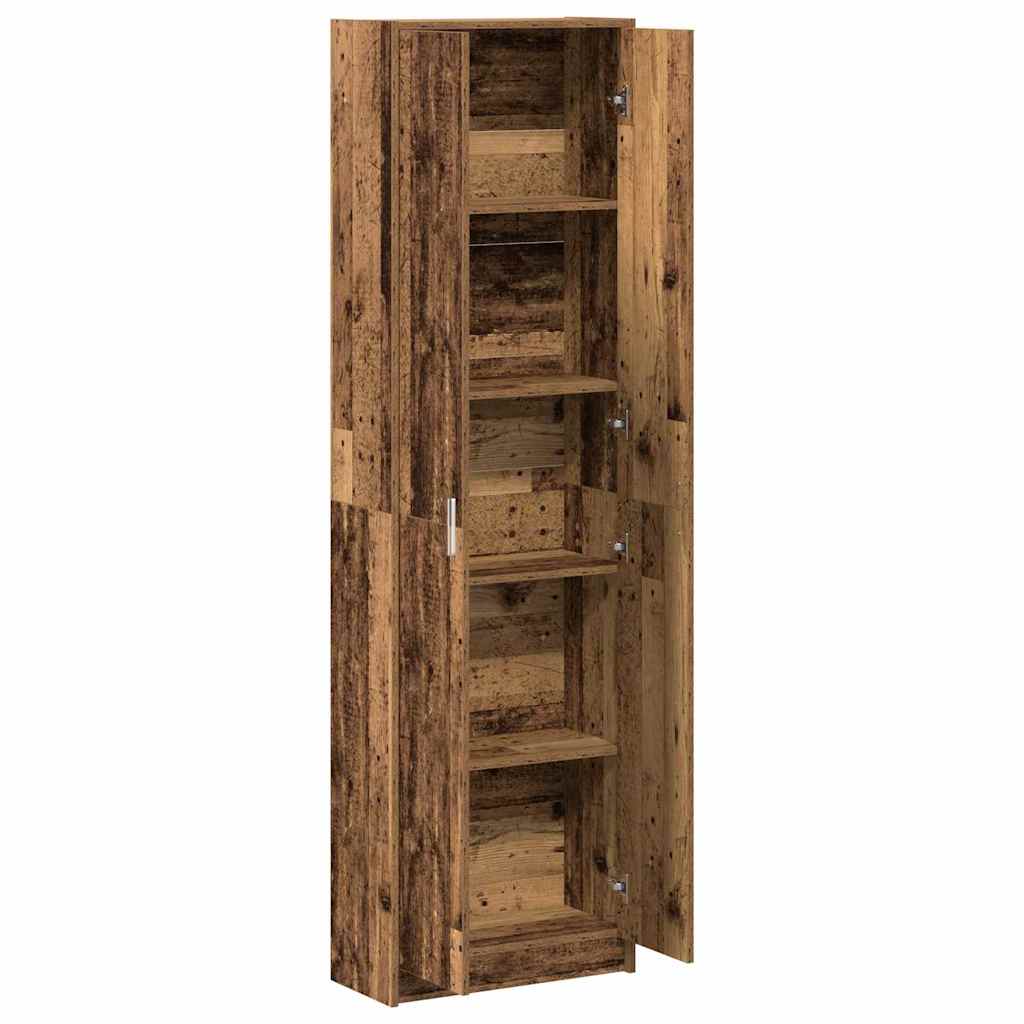 Kleiderschrank mit Regal Altholz 55 x 25 x 189 cm Holzwerkstoff