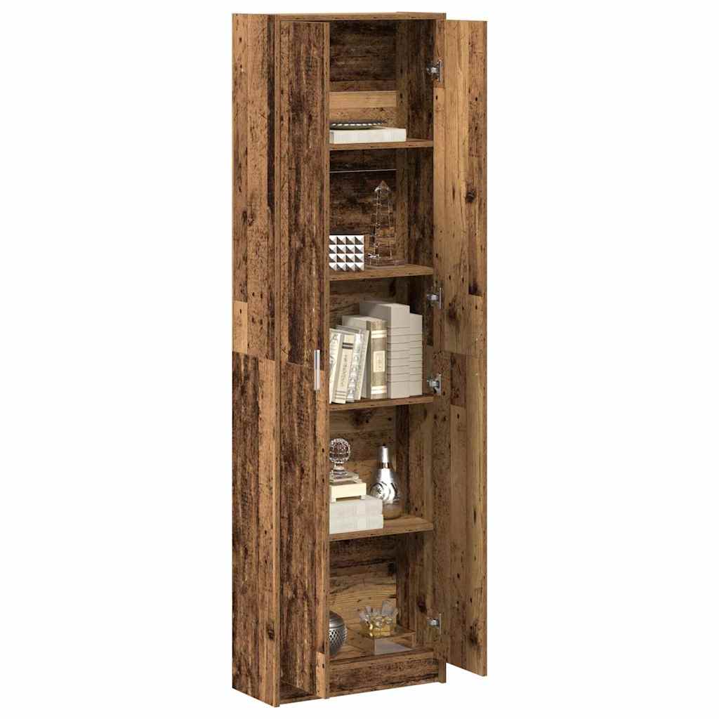 Kleiderschrank mit Regal Altholz 55 x 25 x 189 cm Holzwerkstoff